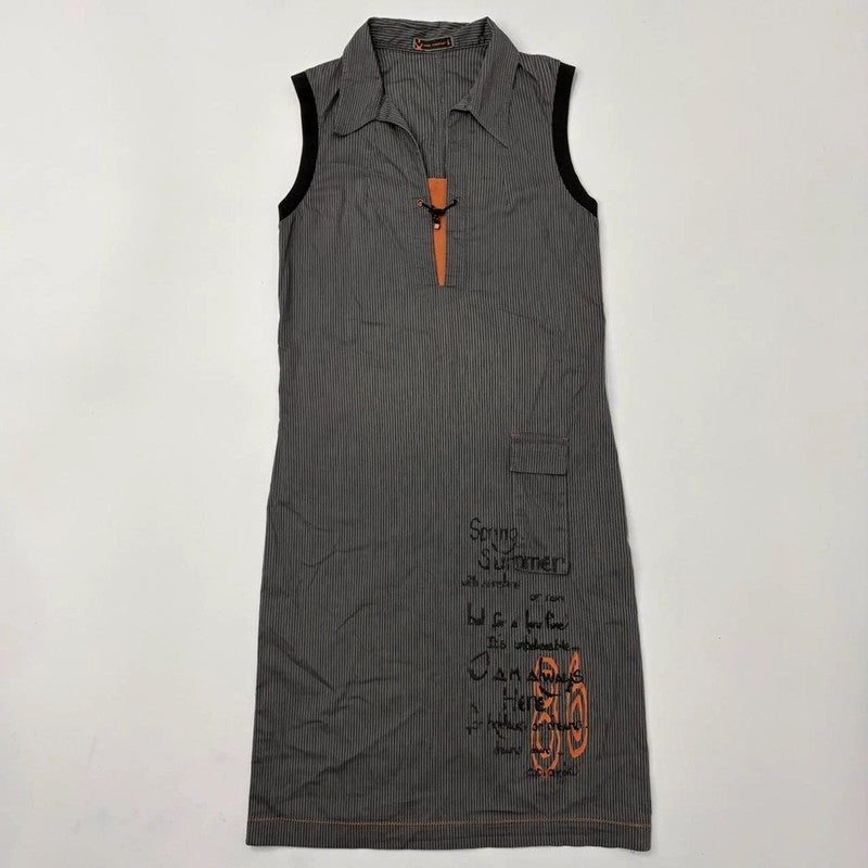 cop copine pinstripe maxi dress