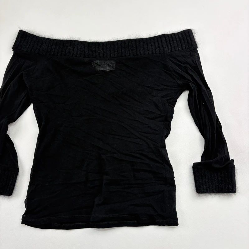 Blumarine Mesh Mohair Slouchy Top