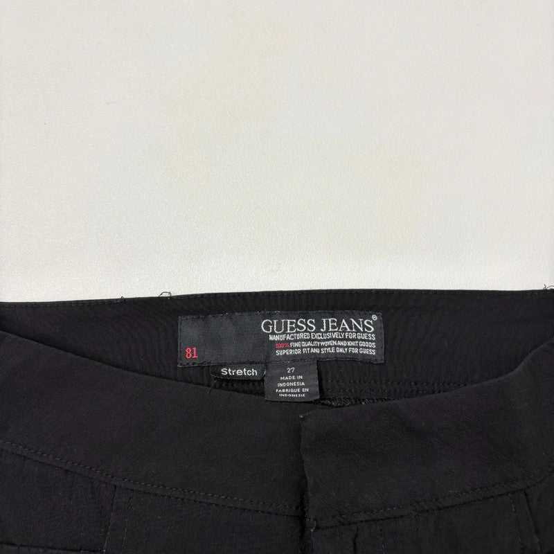 Guess black flared trousers