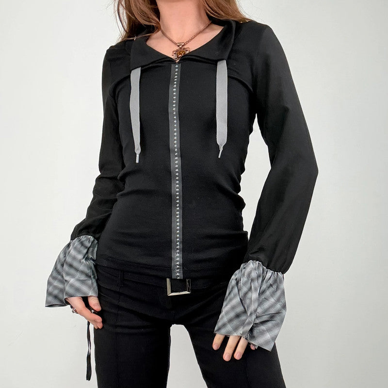 Cop Copine black structured top