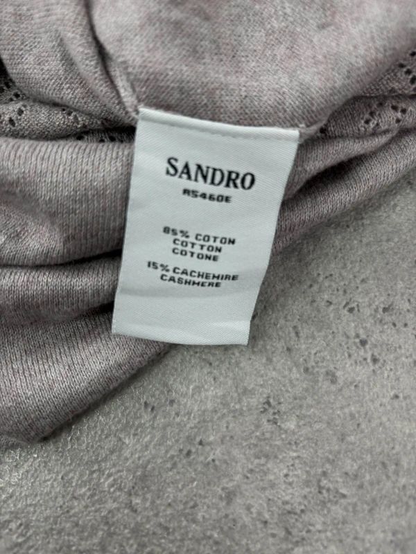 knitted Sandro layered shirt dress