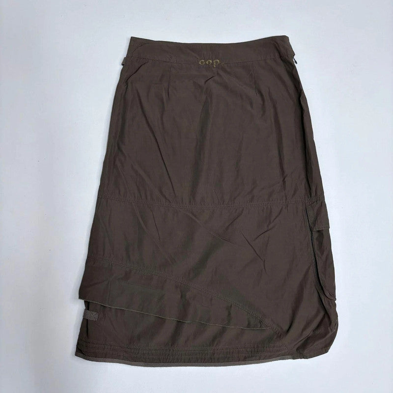 brown Cop Copine utility maxi skirt