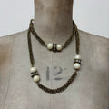 grunge layered chain necklace