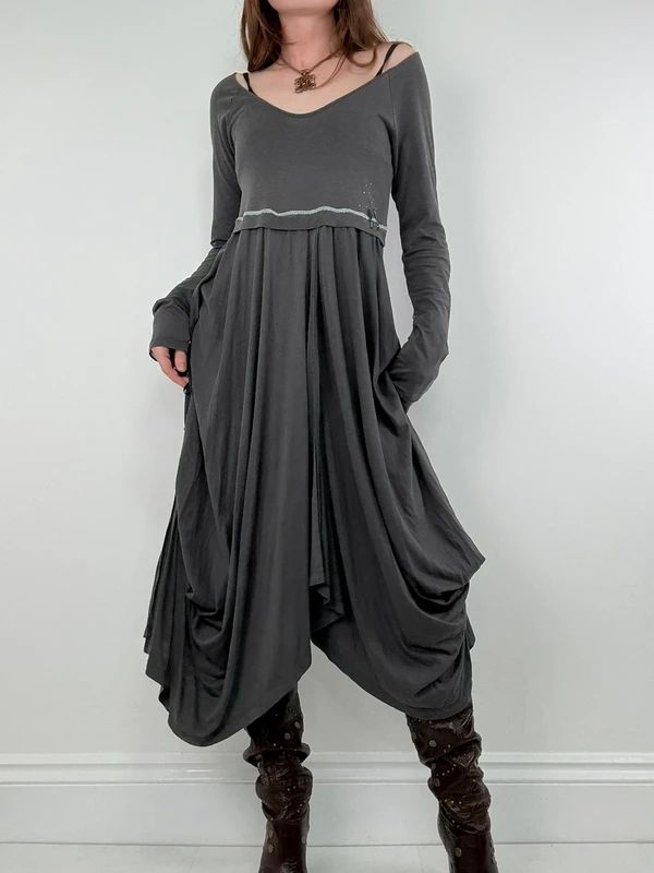Draped layered Cop Copine maxi dress