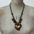 chunky oversized heart necklace
