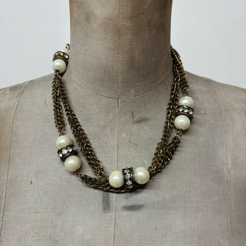 grunge layered chain necklace