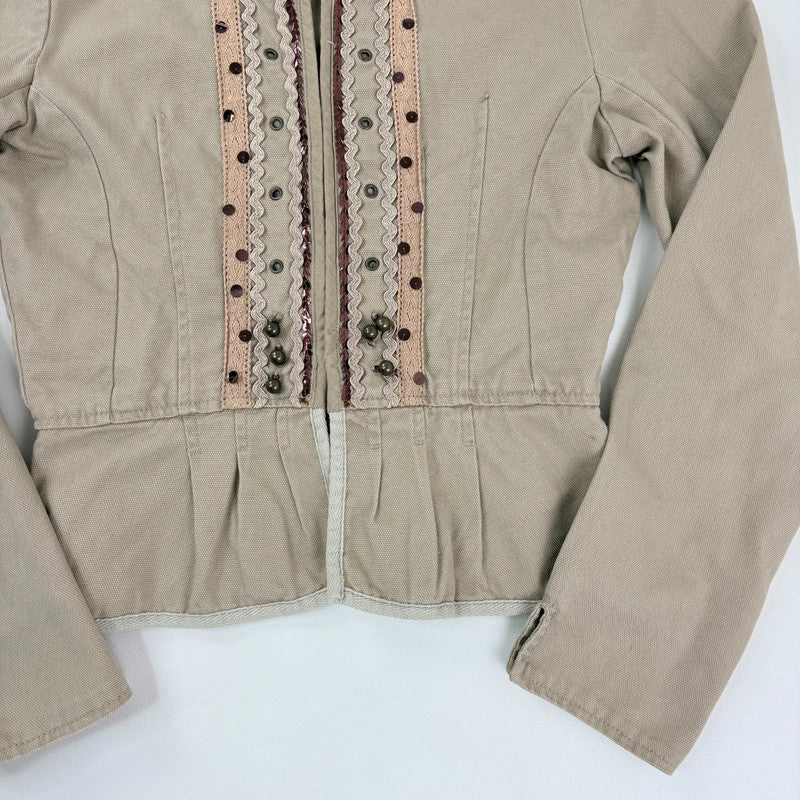 Napoleonic fitted lace corset jacket