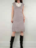 knitted Sandro layered shirt dress