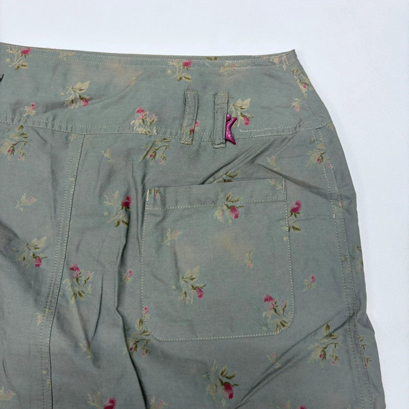 khaki Cop Copine floral maxi skirt