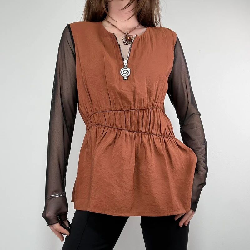 asymmetric flared Cop Copine shirt