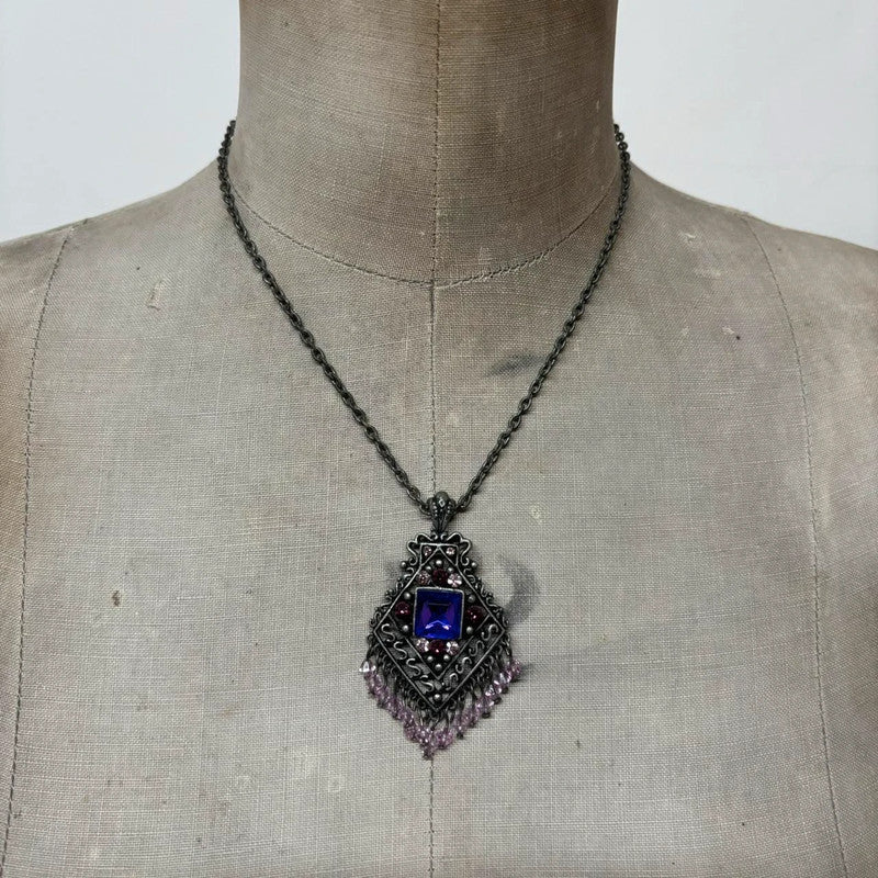 Boho hippie gemstone necklace