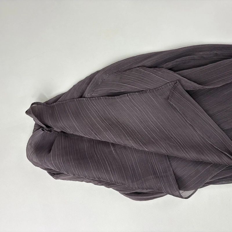pleated crinkle draped asymmetric top