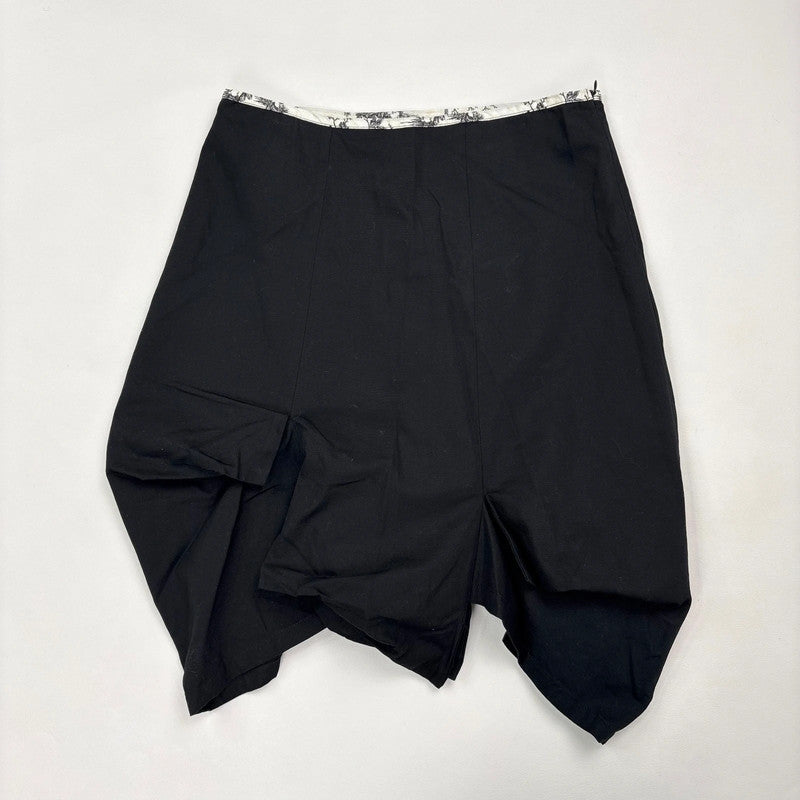 Cop Copine black pleated structured skirt