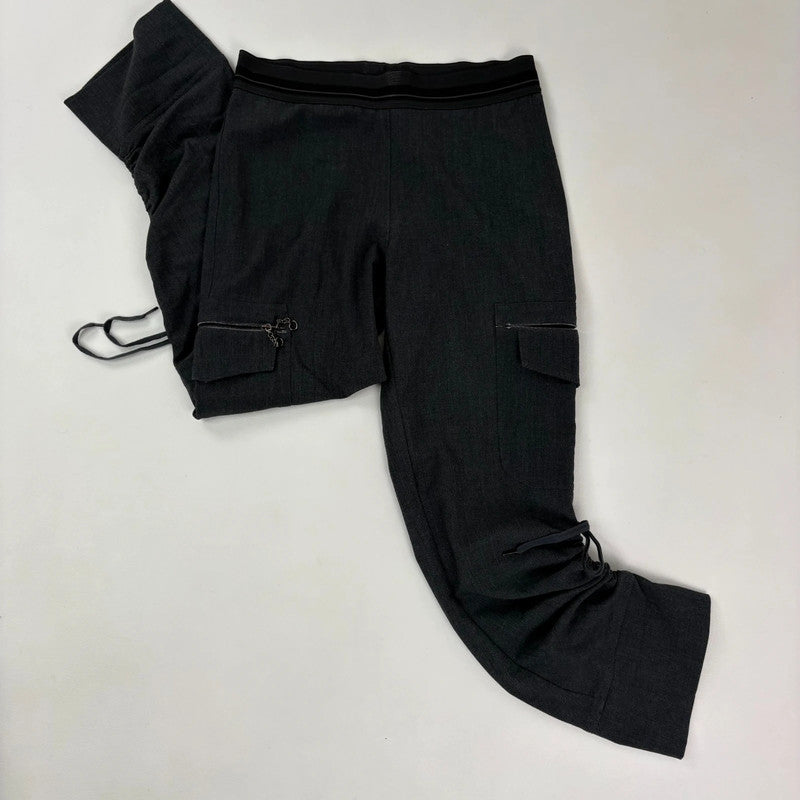 Cop Copine grey low rise gathered suit pants