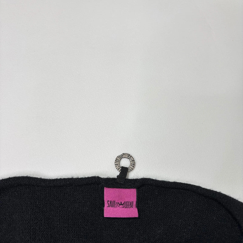 black batwing slouchy Save The Queen jumper