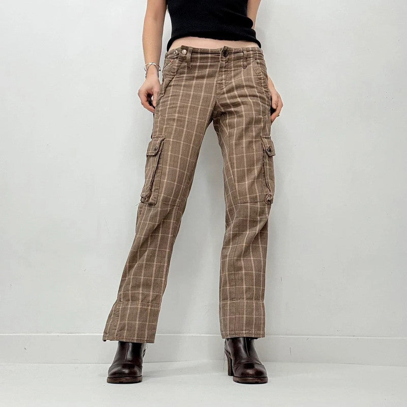 pinstripe diesel low rise trousers