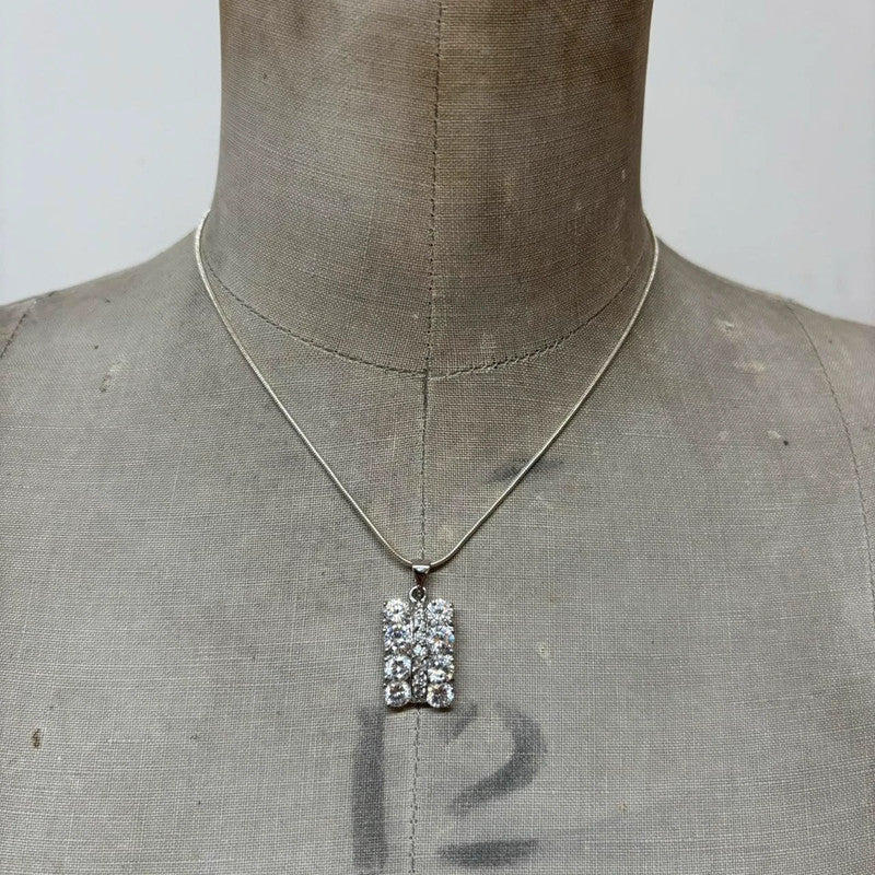 coquette gemstone diamante necklace
