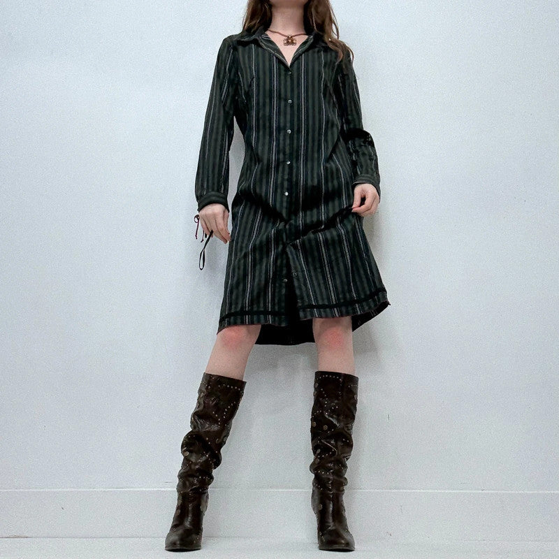Cop Copine pinstripe shirt dress