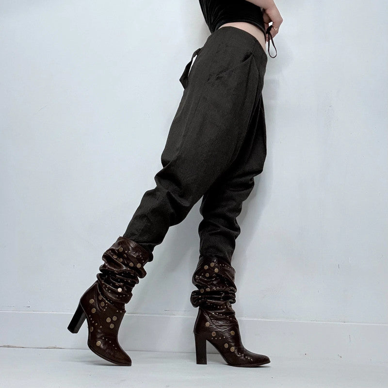 Draped gathered Rutzou trousers