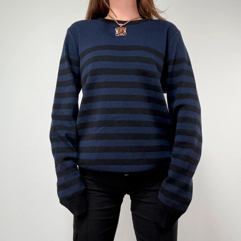 Ami Paris Striped Wool Jumper