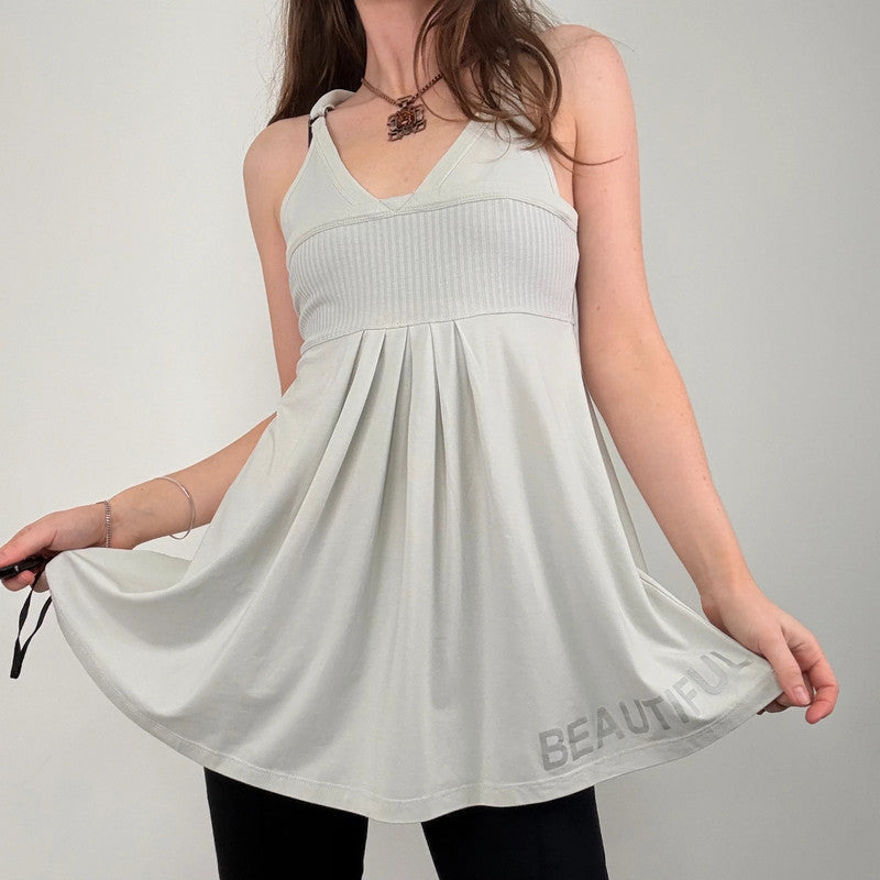 Cop copine pleated ribbed vest top