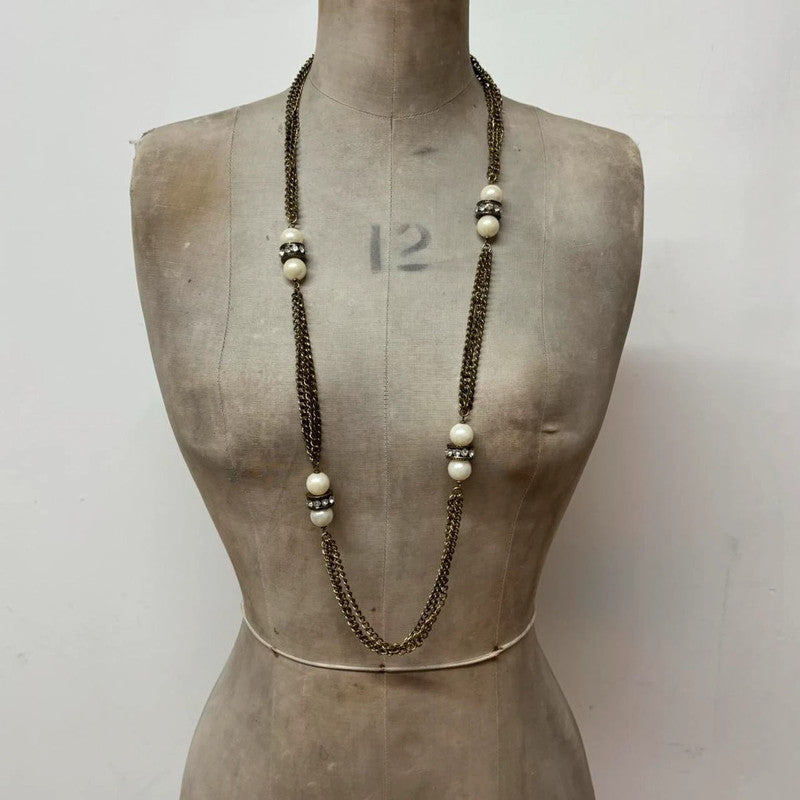 grunge layered chain necklace