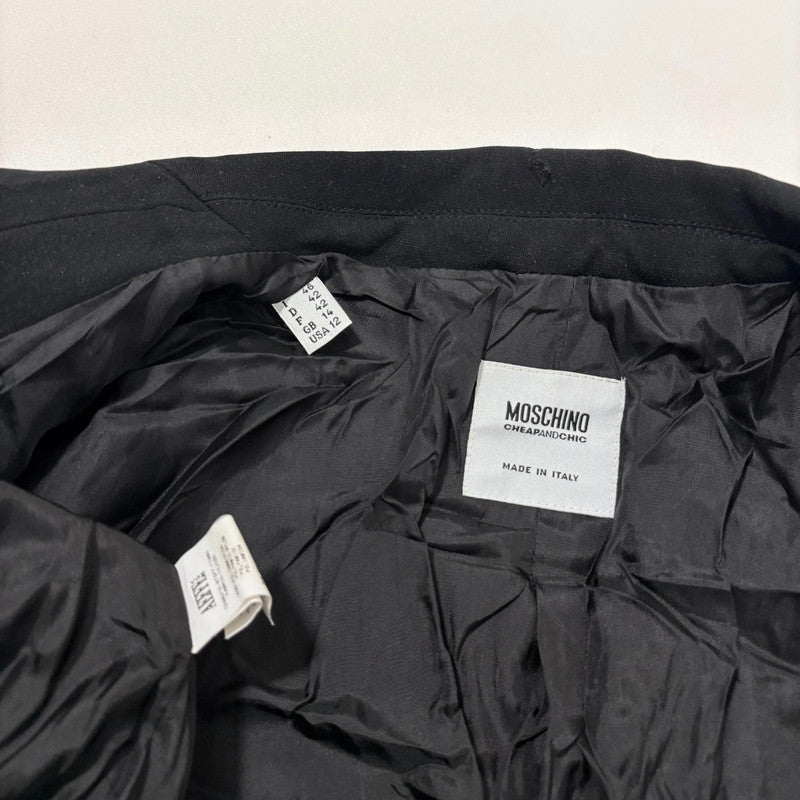 black moschino blazer dress