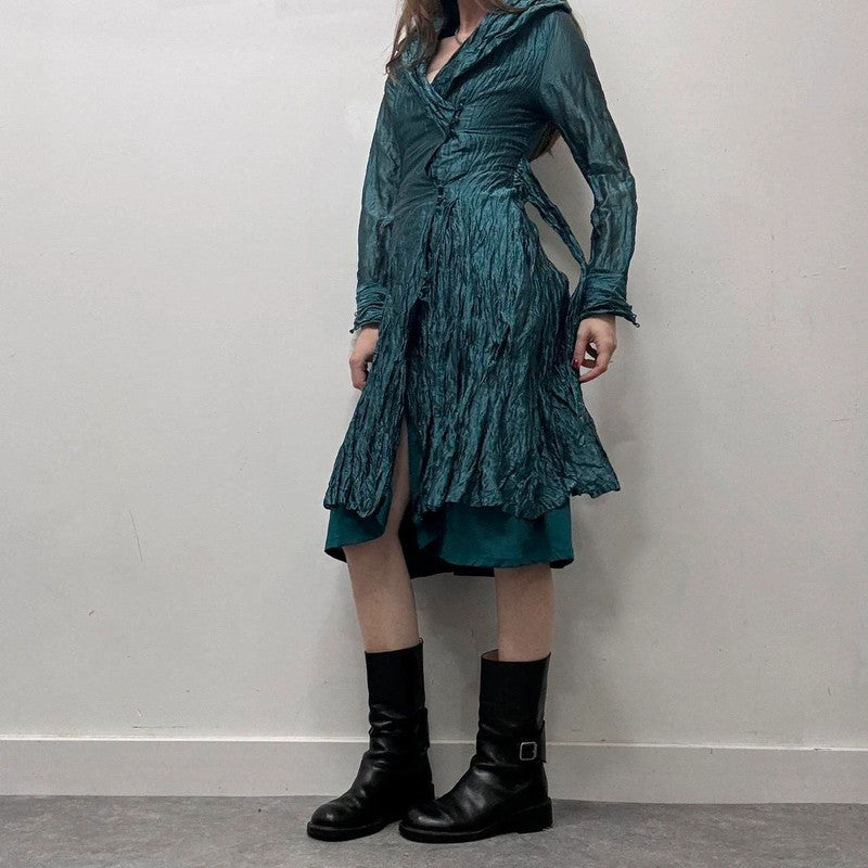 crinkle satin fairy dress