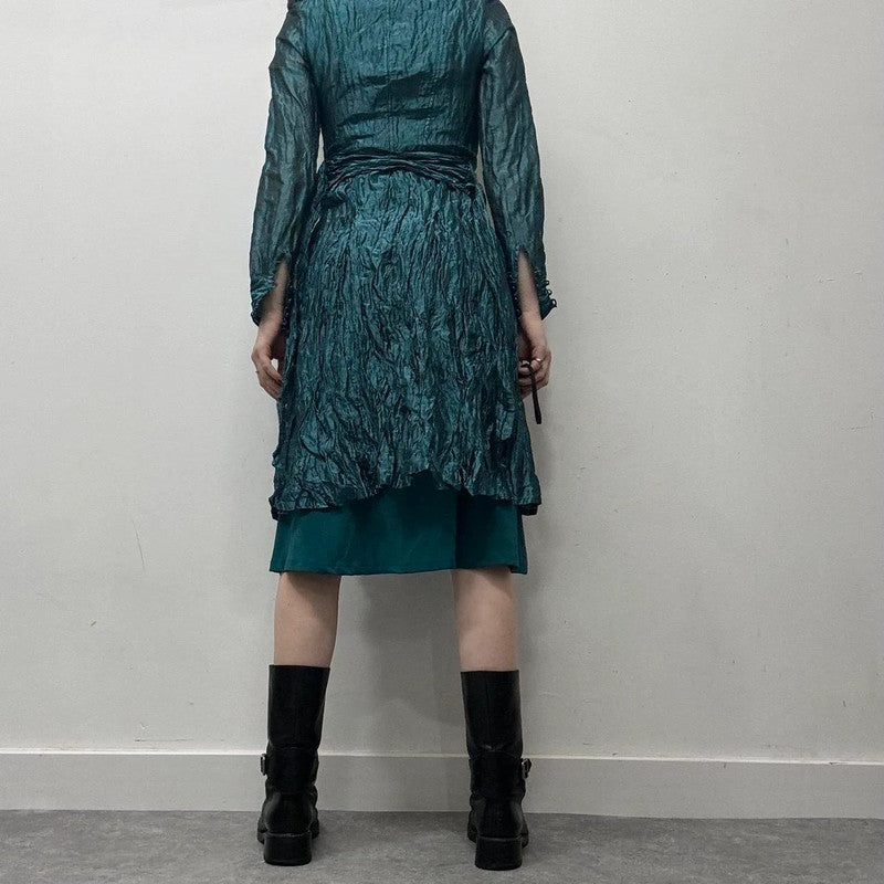 crinkle satin fairy dress