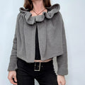 grey Cop Copine gathered cardigan