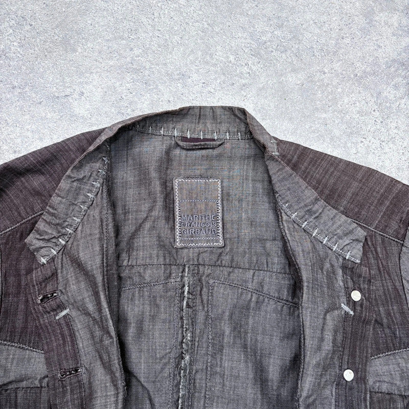 Marithé + François Girbaud fitted utility grunge jacket