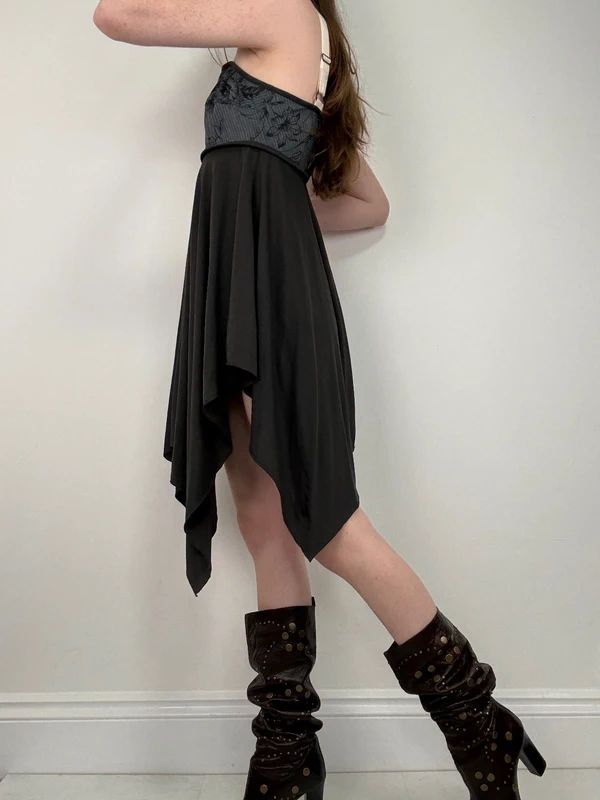 Cop Copine pleated flared grunge dress