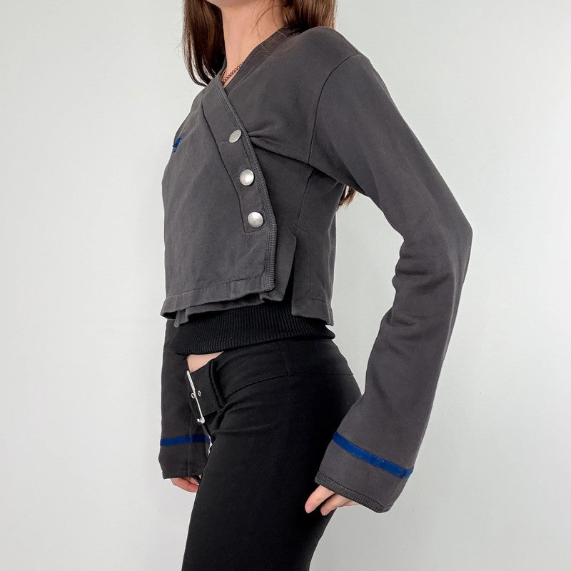 Cop Copine cropped asymmetric jacket
