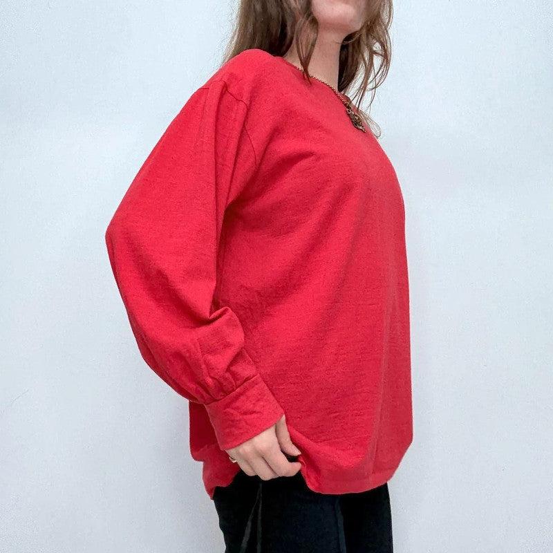 red Prada wool long sleeve top jumper