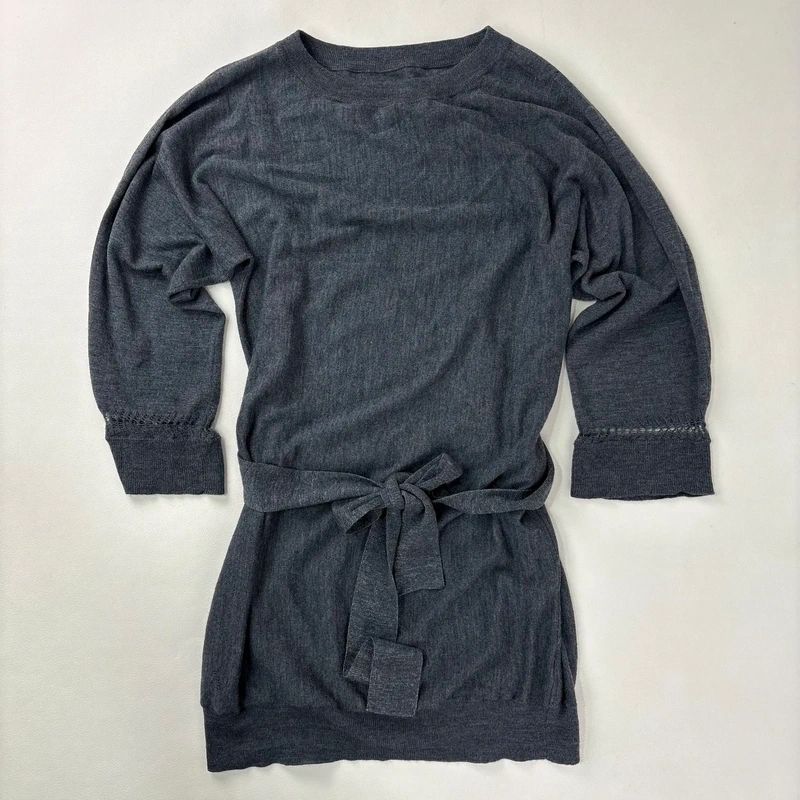 grey knitted Zadig & voltaire slouchy mini dress