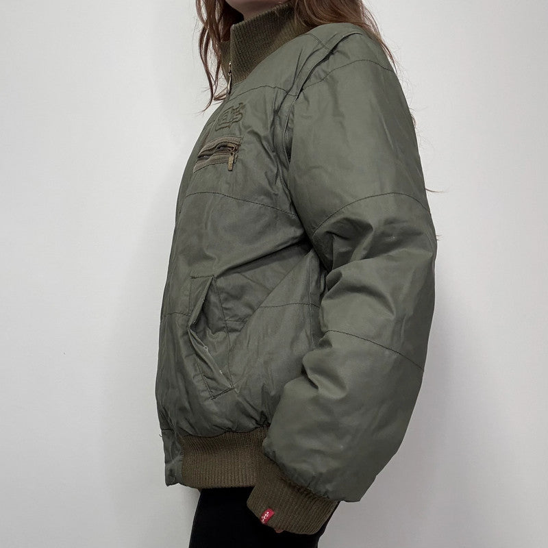 Levi's Khaki puffer bomber jacket