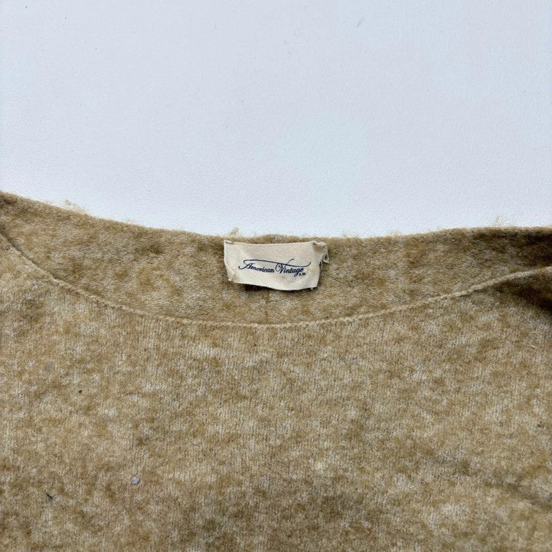 green off the shoulder slash neck wool jumper