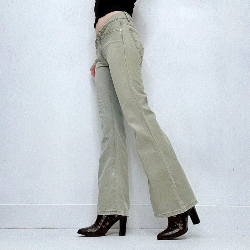 flared khaki levis jeans