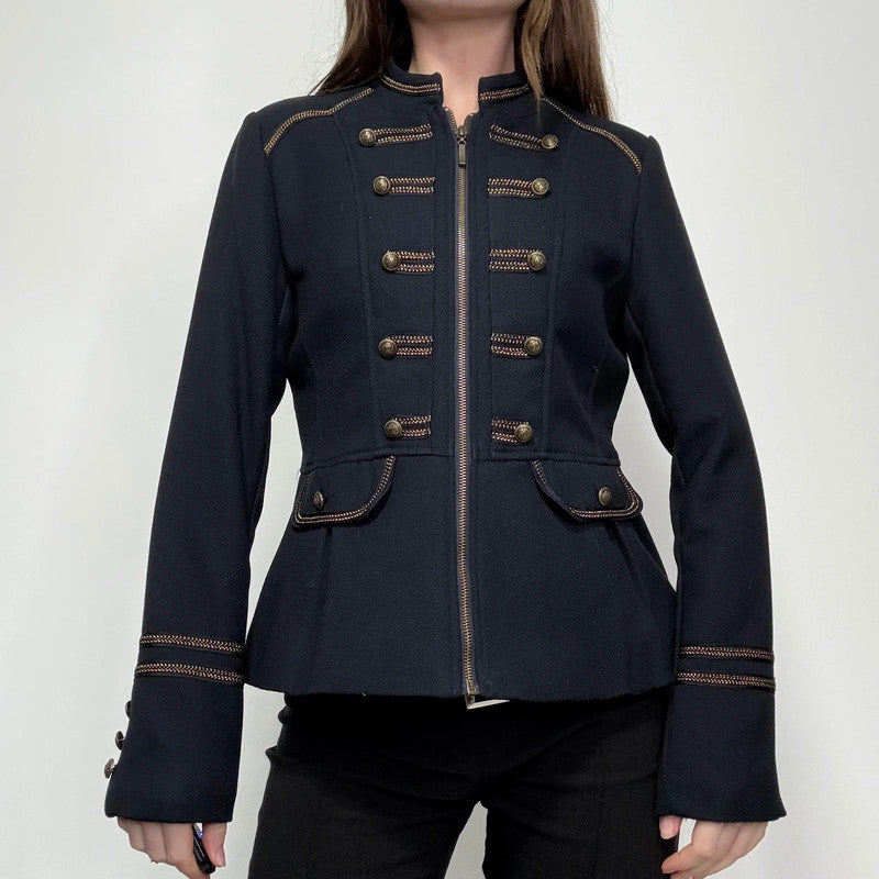 navy regency military jacket