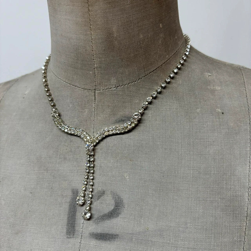 Diamante regency 90s necklace