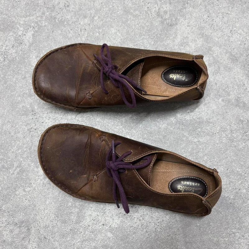 brown leather trainers