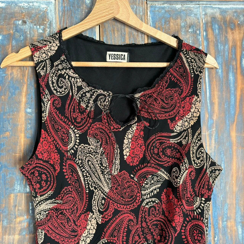 90s paisley summer dress