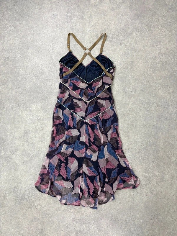 Cargo patterned layered diesel floaty grunge dress