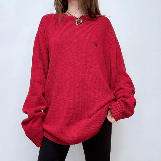 chunky slouchy knitted jumper