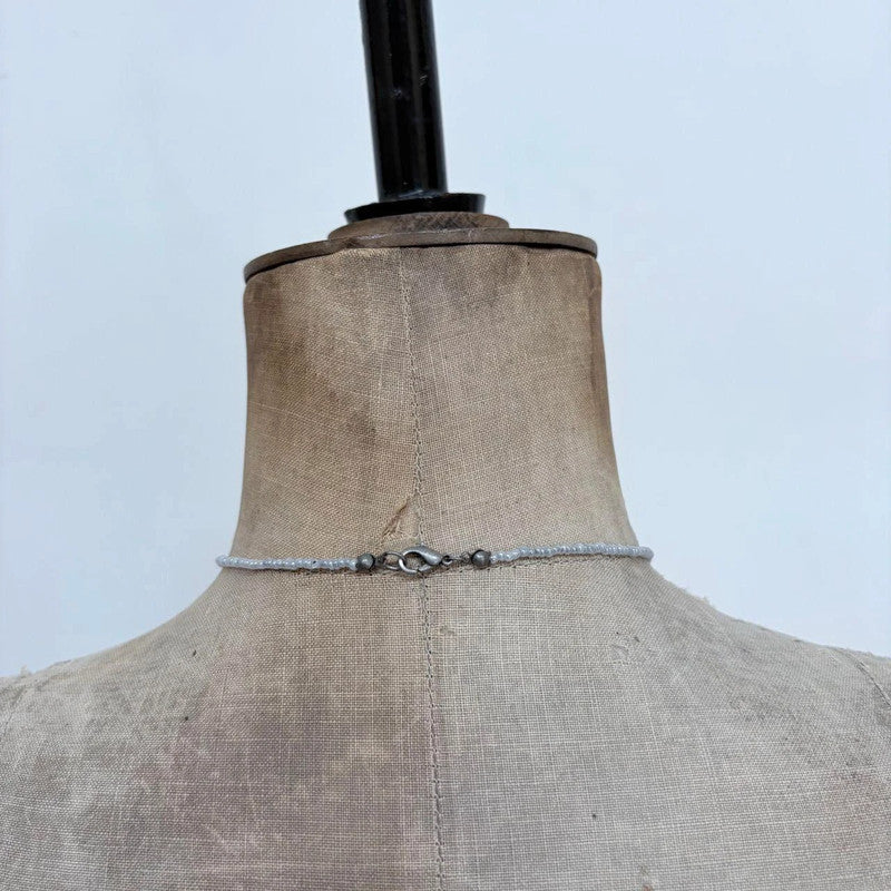 boho beaded chain necklace
