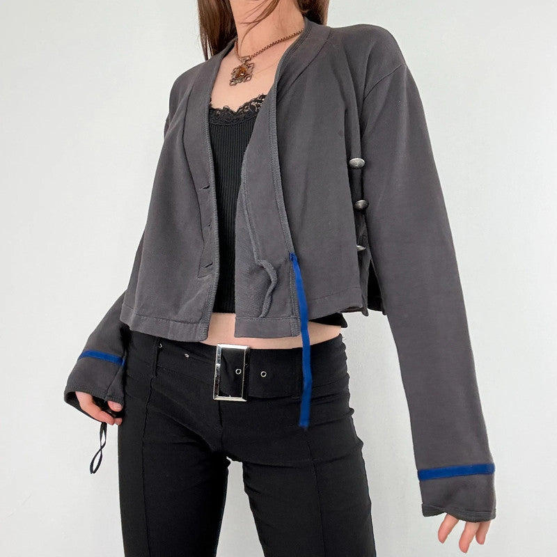 Cop Copine cropped asymmetric jacket