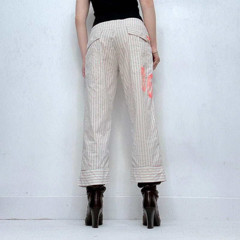 pinstripe Cop Copine utility trousers