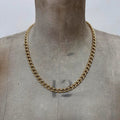gold metal chain necklace