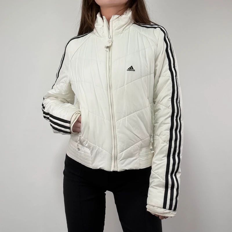 White Adidas Puffer Jacket
