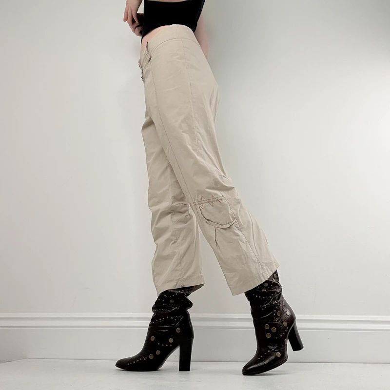 structured cropped capri trousers